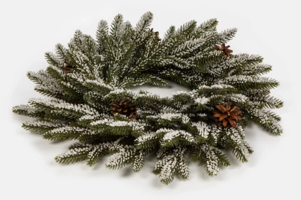 Canadian Frosty Spruce PE Wreath - Image 2