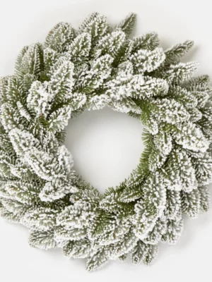Nobile’s Fir Snow Covered PE Christmas wreath Ireland