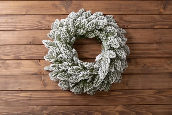 Nobile’s Fir Snow Covered PE Wreath