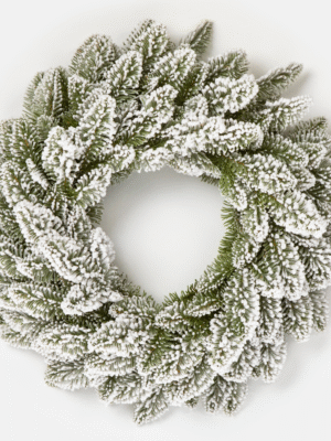 Nobile’s Fir Snow Covered PE Artificial Christmas Wreath