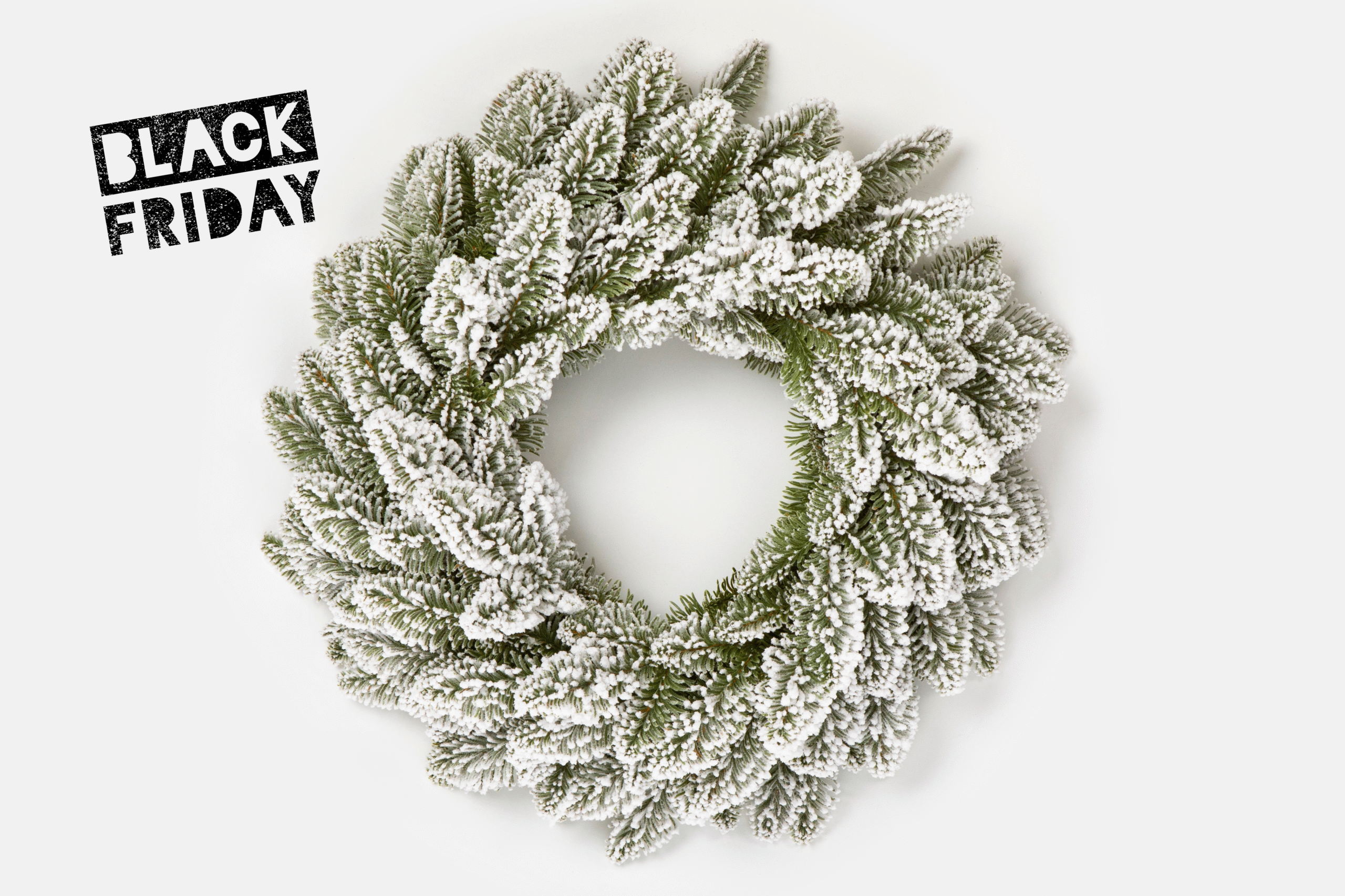 Nobile’s Fir Snow Covered PE Artificial Christmas Wreath