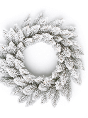 Snowy Spruce PVC Artificial Christmas Wreath