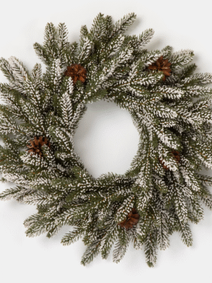 Canadian Frosty Spruce PE Artificial Christmas Wreath